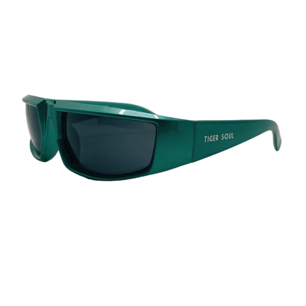 Green raver Sunglasses (Unisex) - Tiger Soul Barcelona