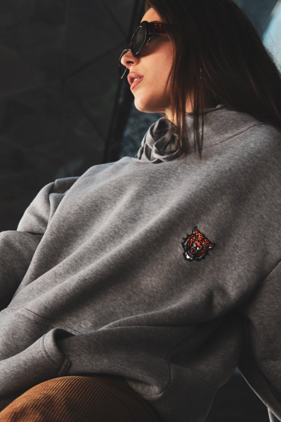 Gray Hoodie (GENDERLESS) - Tiger Soul Brand