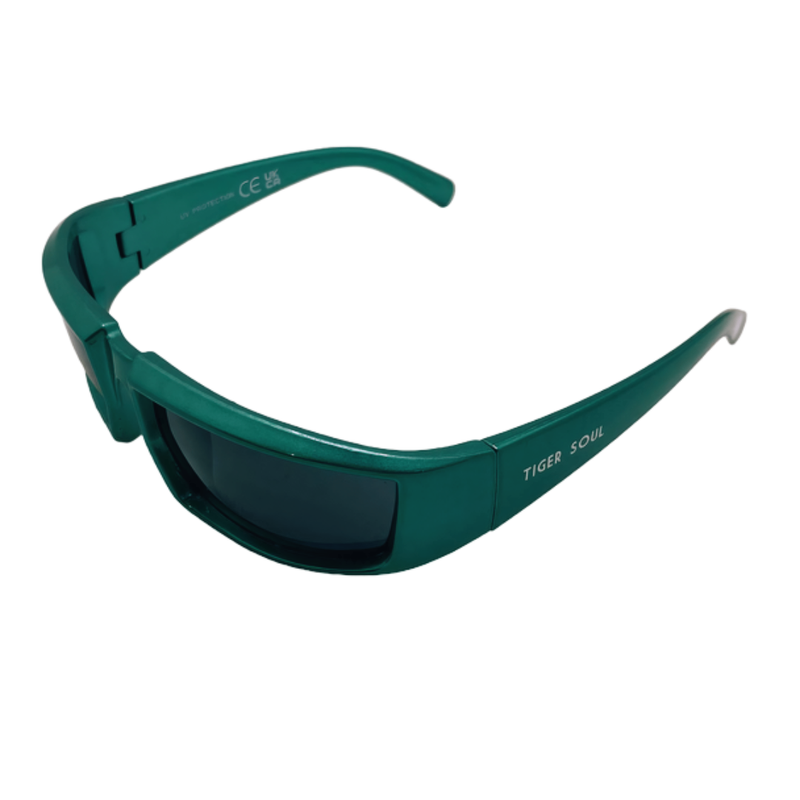 Green raver Sunglasses (Unisex) - Tiger Soul Barcelona
