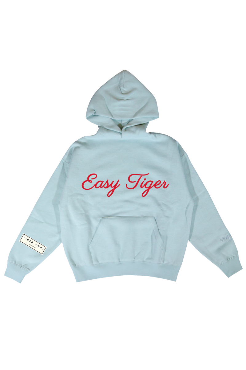 Fog Blue Hoodie (GENDERLESS) - Tiger Soul Barcelona