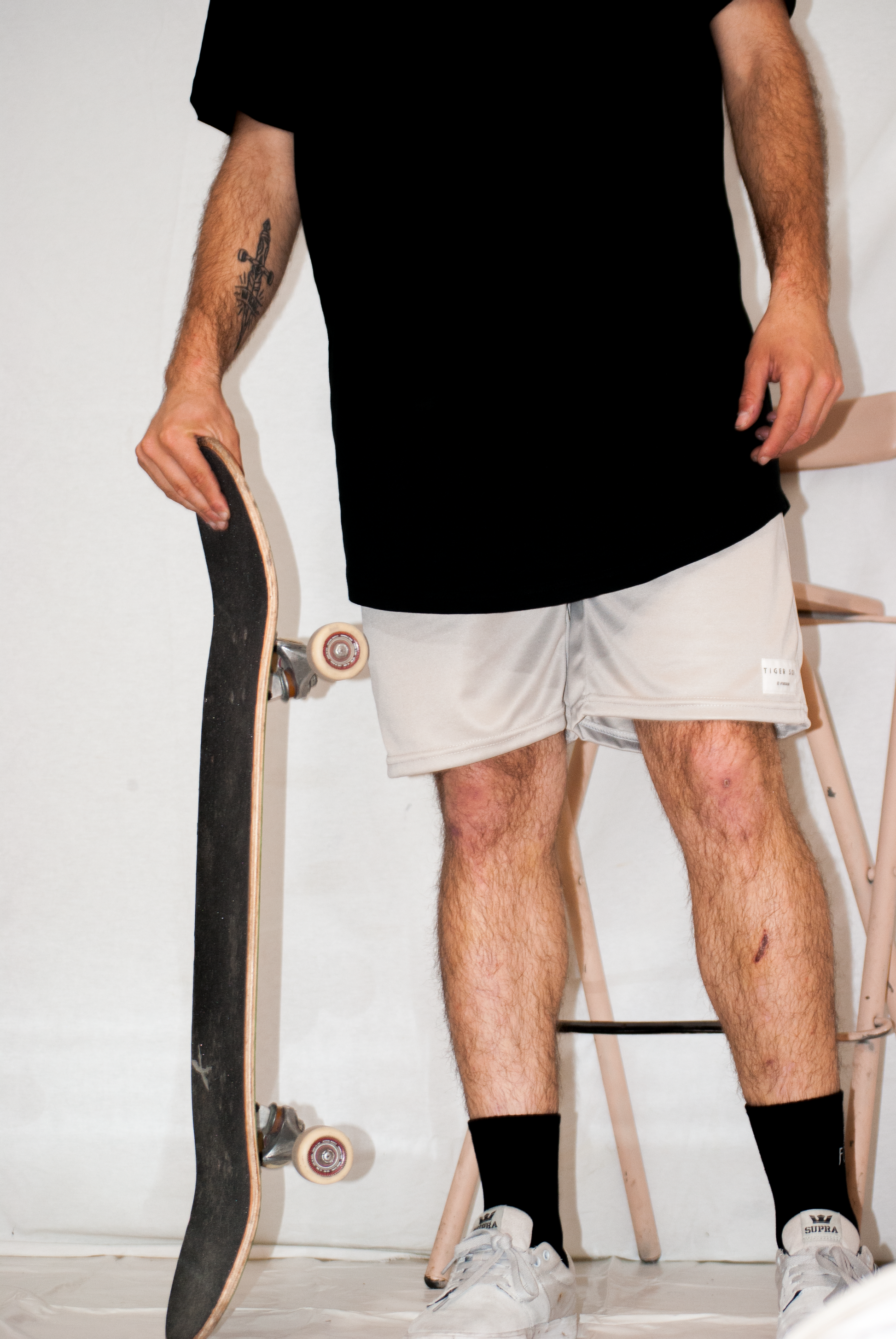 Recycled Champagne Shorts - Tiger Soul Barcelona