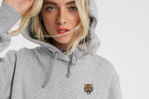 Gray Hoodie (GENDERLESS) - Tiger Soul Brand