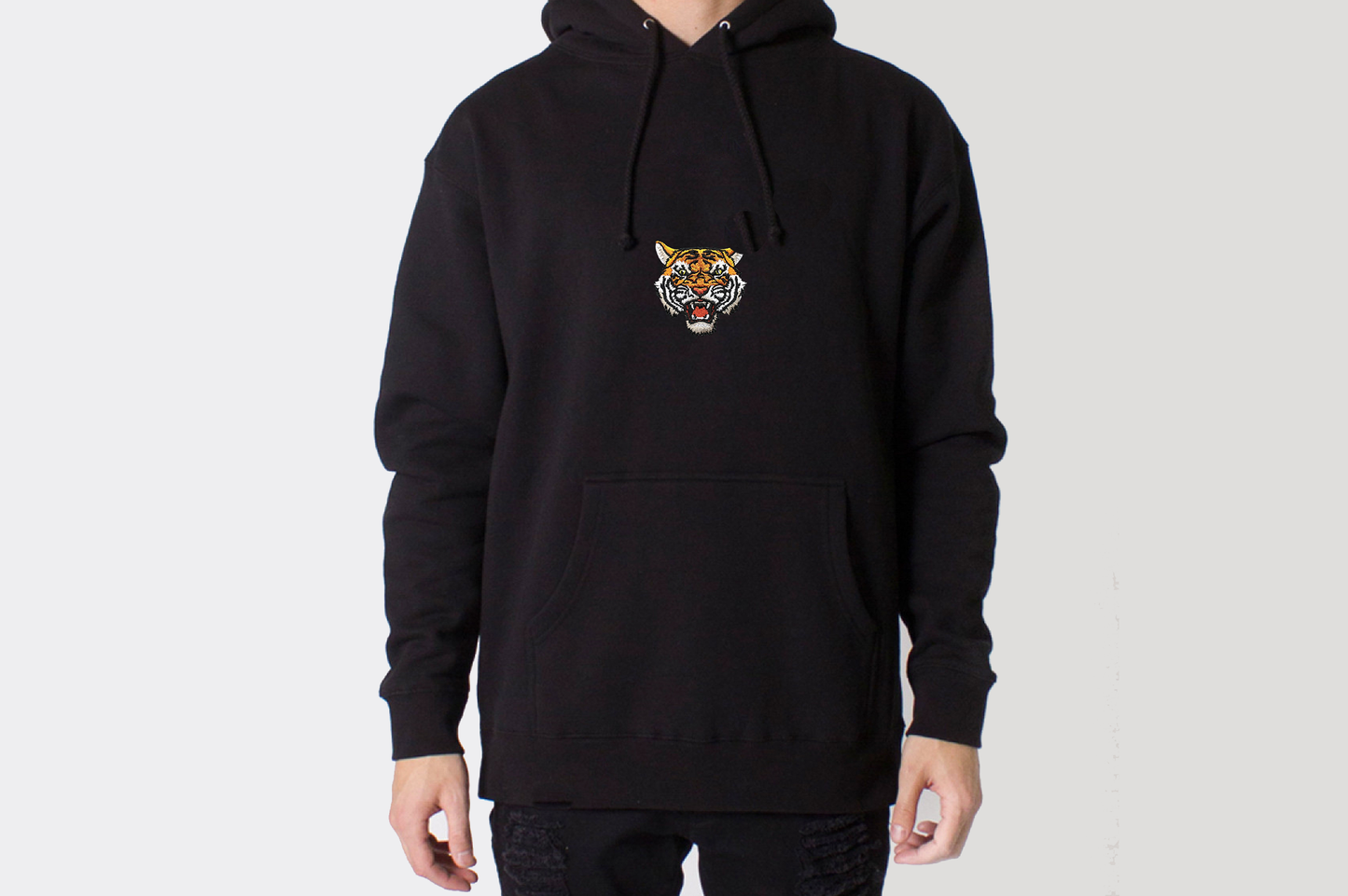 GRAY Hoodie AW (GENDERLESS) - Tiger Soul Brand