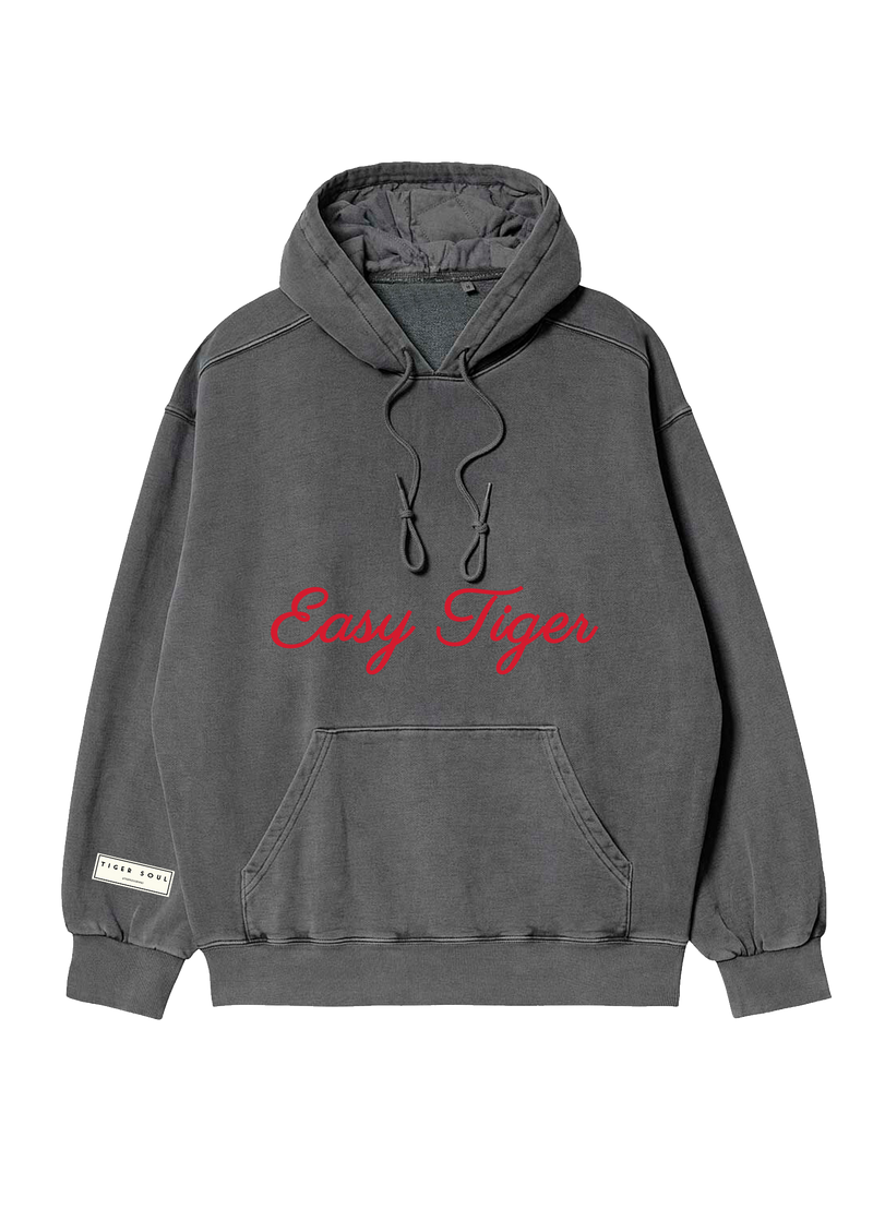 Charcoal Hoodie (GENDERLESS) - Tiger Soul Barcelona