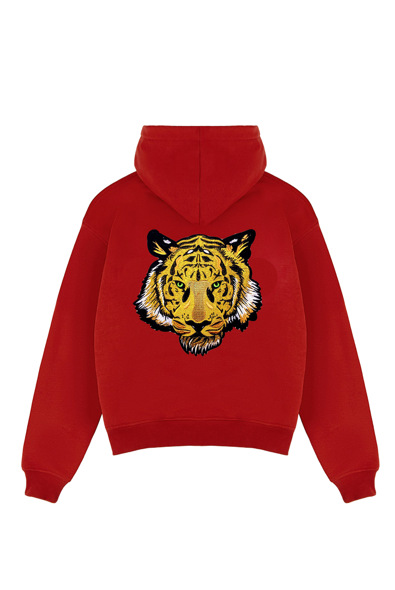 Red Hoodie (GENDERLESS) - Tiger Soul Barcelona